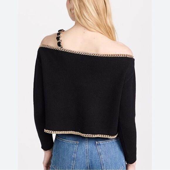 NWT L'AGENCE Jayden Chain Embellished Top XS - Picture 5 of 14